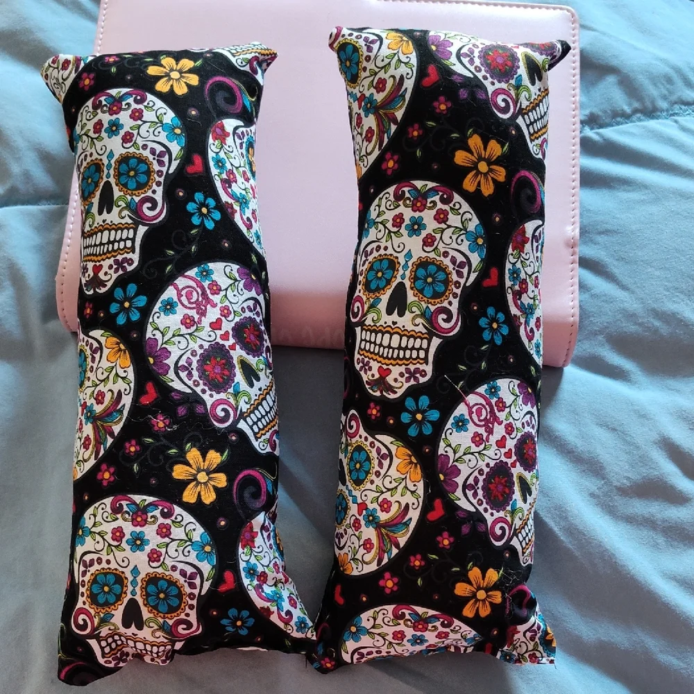 Colorful Skull Patterned Boot Pillow Set - Picture 1 of 1